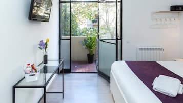 In-room safe, blackout curtains, iron/ironing board, bed sheets