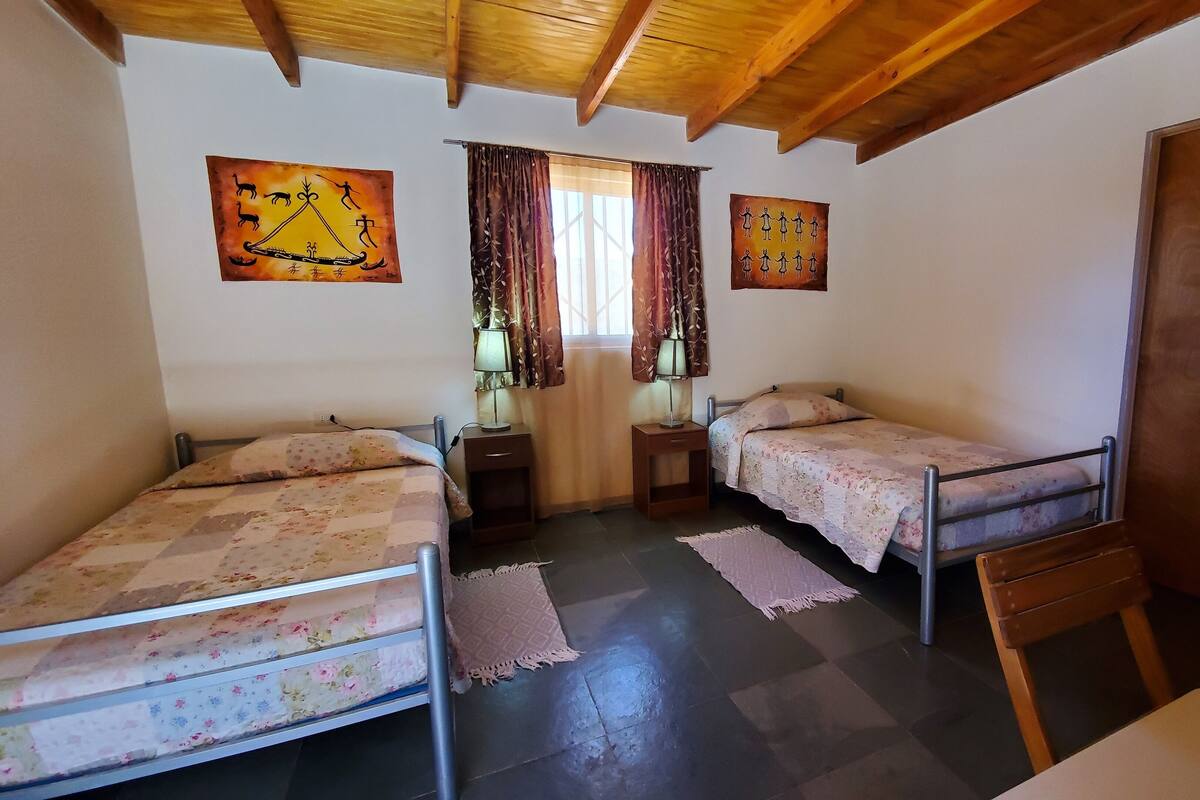 Double Room, 2 Single Beds