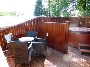 Ferienhütte, Mehrere Betten | Balkon