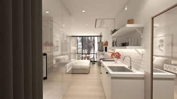Suite | Private kitchenette | Fridge, microwave, stovetop, espresso maker