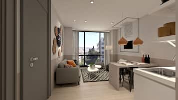 Apartment, 2 Bedrooms | Living area | Flat-screen TV