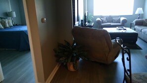 標準公寓, 1 間臥室, 廚房, 城市景觀 | 起居區 | 平面電視、 DVD 播放機