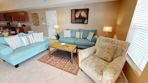 Villa | Wohnbereich | Fernseher