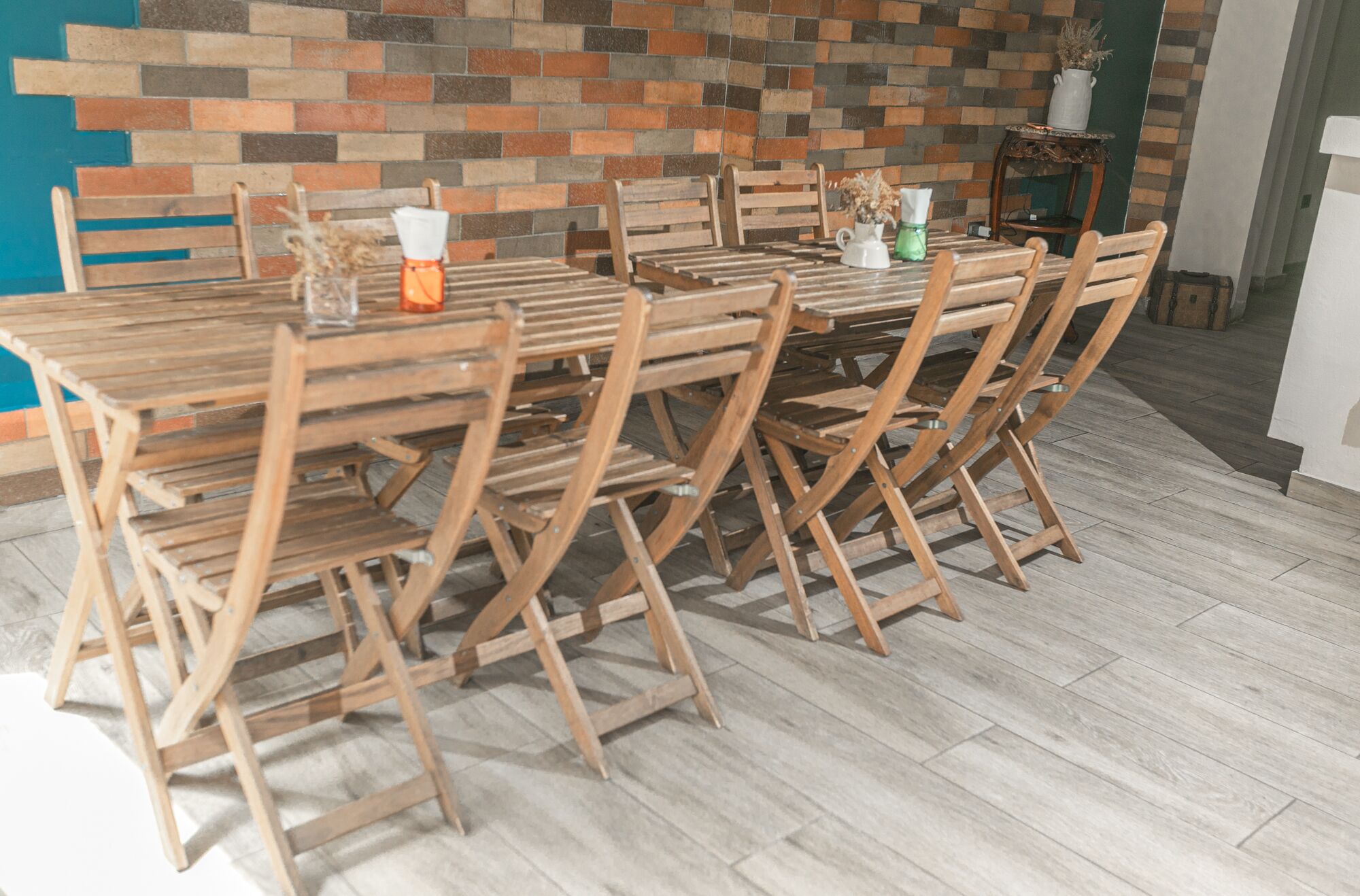 Full-sized fridge, toaster, rice cooker, griddle