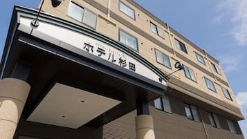 Majoituspaikan sisäänkäynti