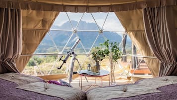 Luxury Tent, Non Smoking | In-room safe, desk, laptop workspace, blackout drapes