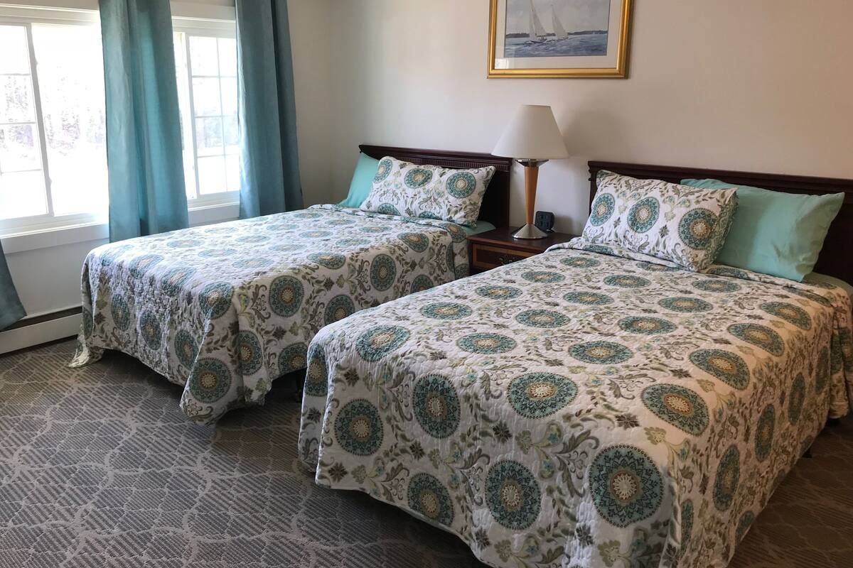 Double Room, 2 Double Beds | Blackout curtains, free WiFi, bed sheets