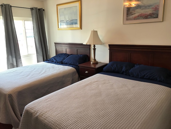 Double Room, 2 Double Beds | Blackout drapes, free WiFi, bed sheets