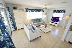 TV, video games, books, video library