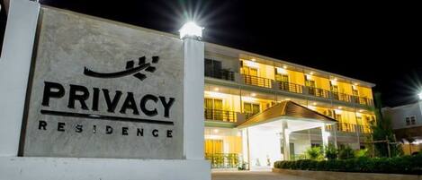 Front of property - evening/night