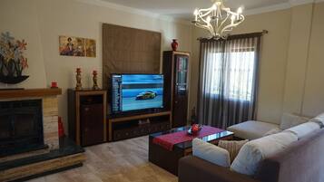 Smart TV, fireplace, video games, Netflix