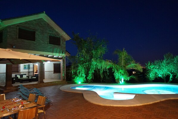 Una piscina riscaldata