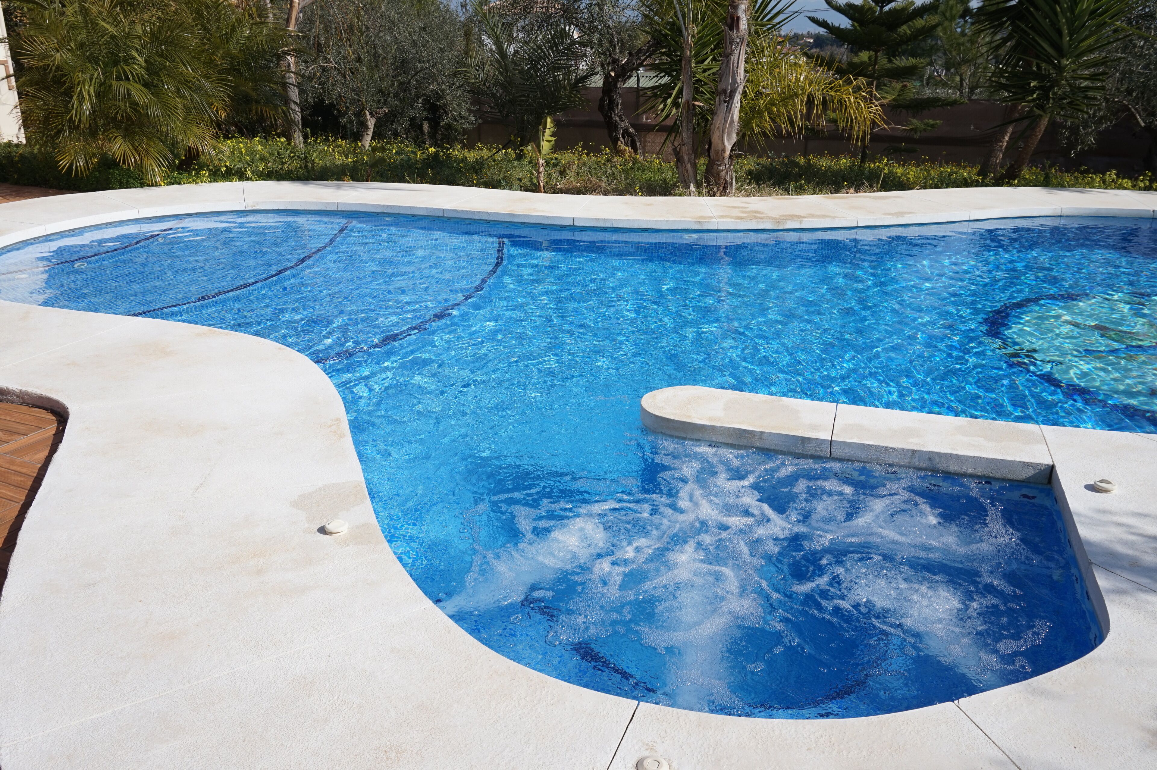 Una piscina riscaldata