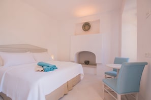 Minibar, in-room safe, desk, laptop workspace - The Old Markets  (Symi)