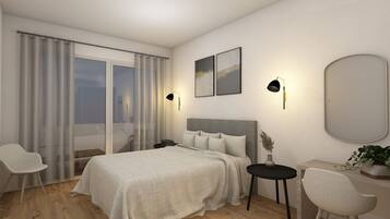 1 Schlafzimmer, Bettwäsche aus ägyptischer Baumwolle