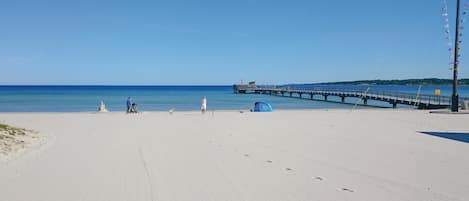 Nära stranden och fiske