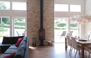 TV, fireplace, DVD player