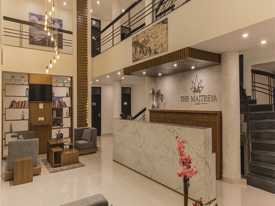 Sittområde i lobbyn