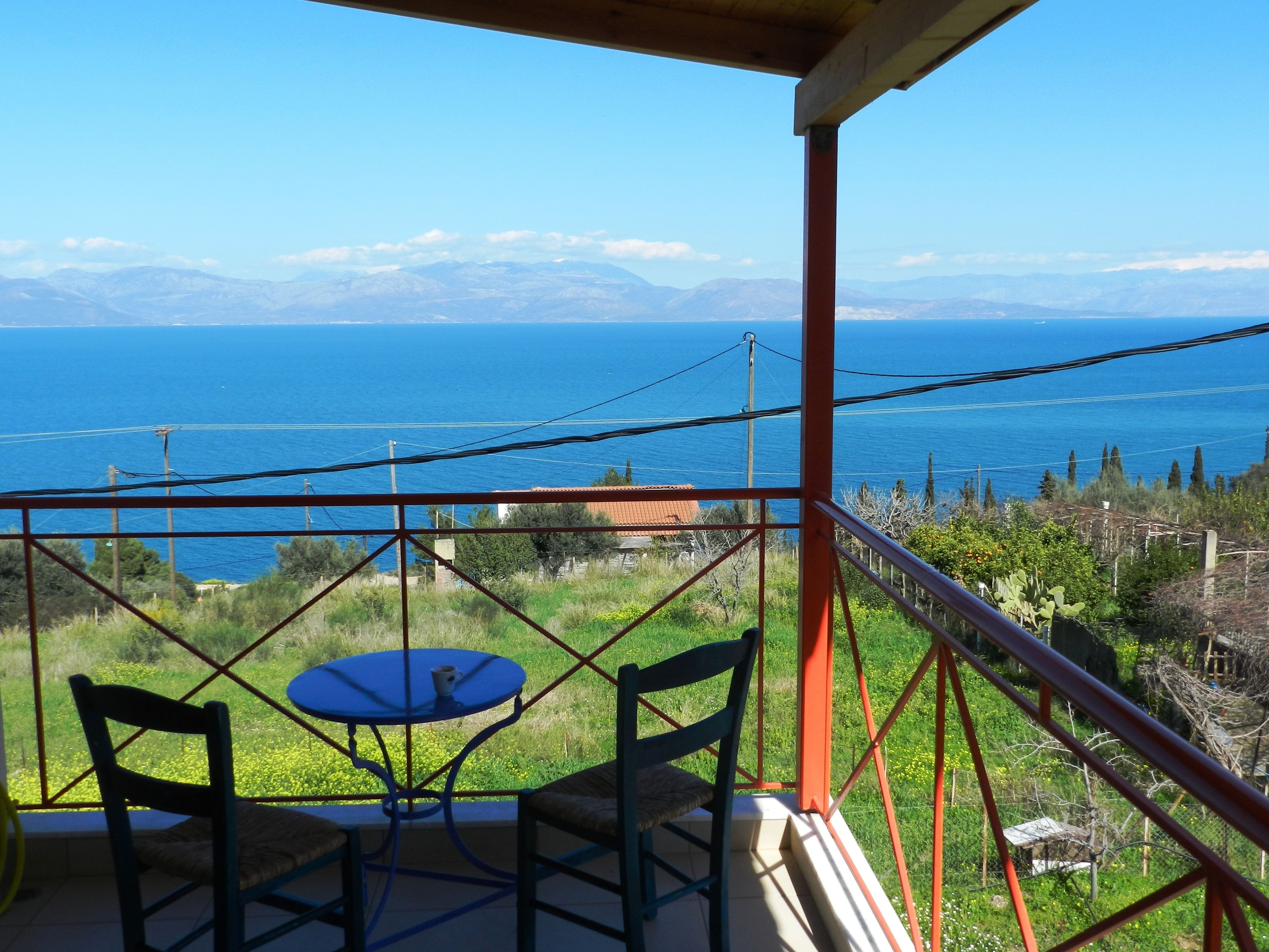 别墅, 3 间卧室, 热水浴缸, 海景 (Trapeza) | 阳台