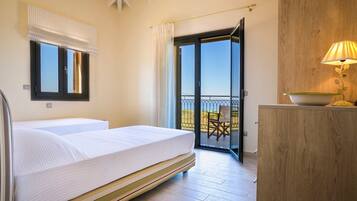 Villa (Orion) | 1 dormitorio, ropa de cama de alta calidad, caja fuerte y escritorio