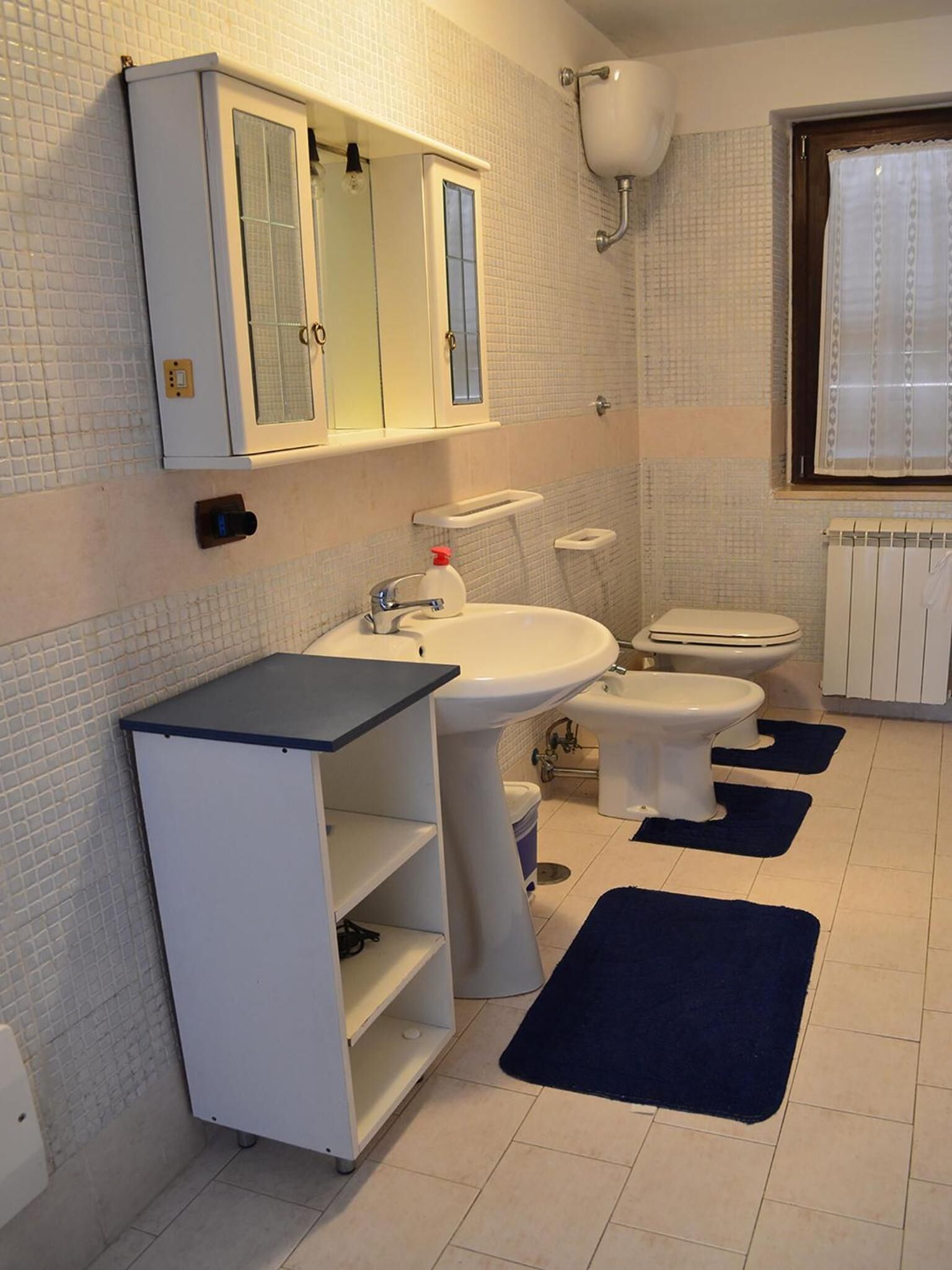 Shower, free toiletries, hair dryer, bidet
