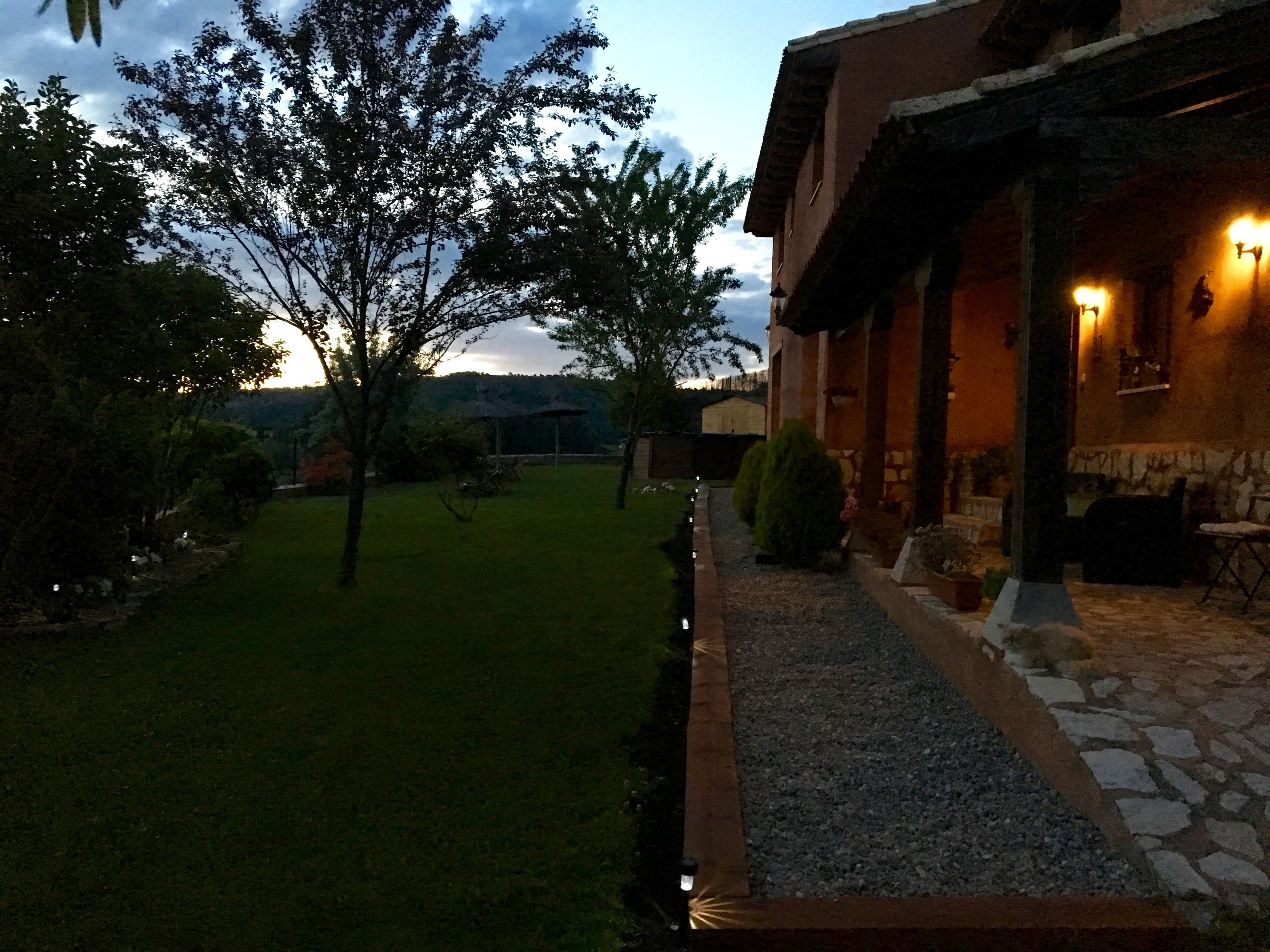 Front of property – evening/night