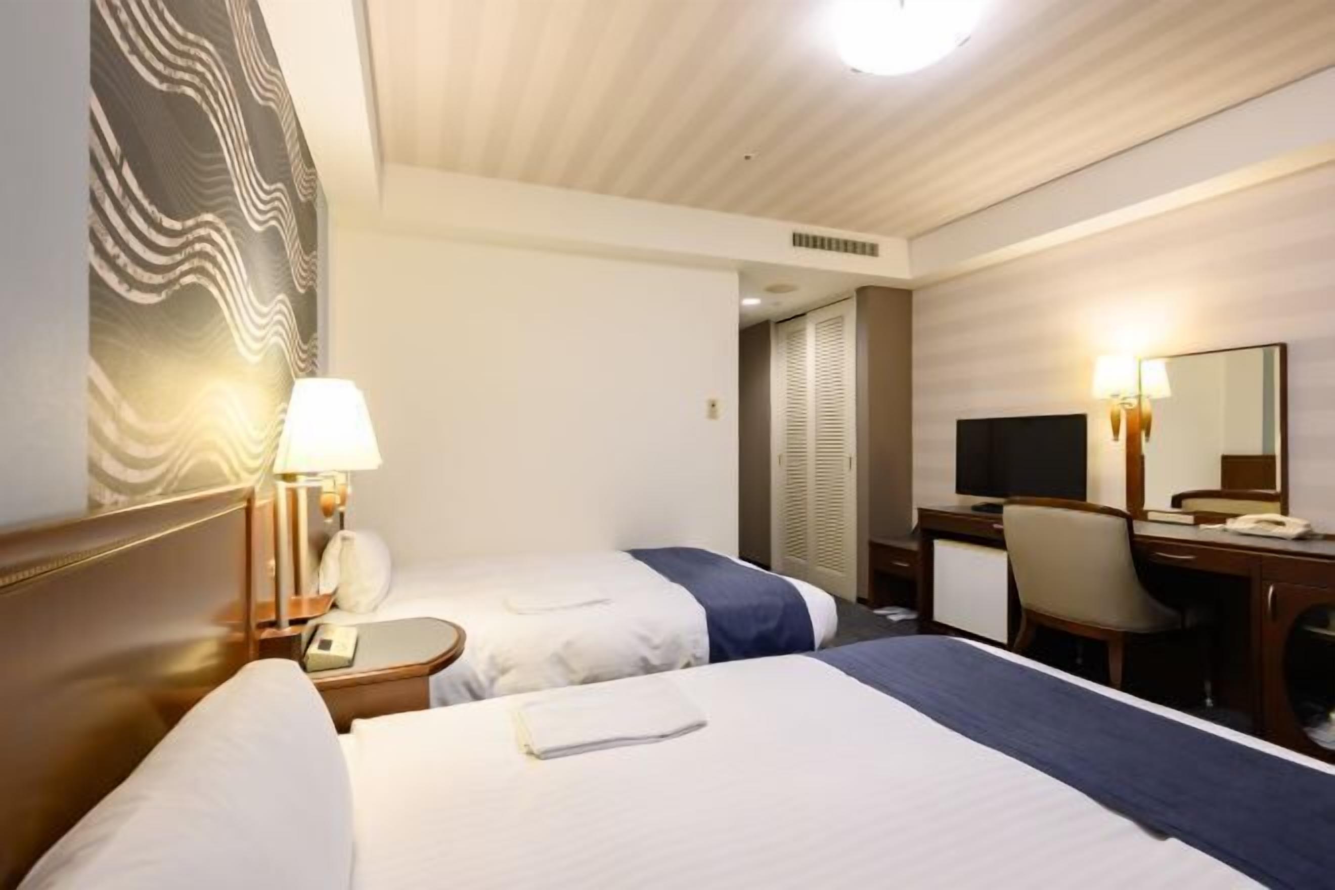 Desk, free WiFi, bed sheets