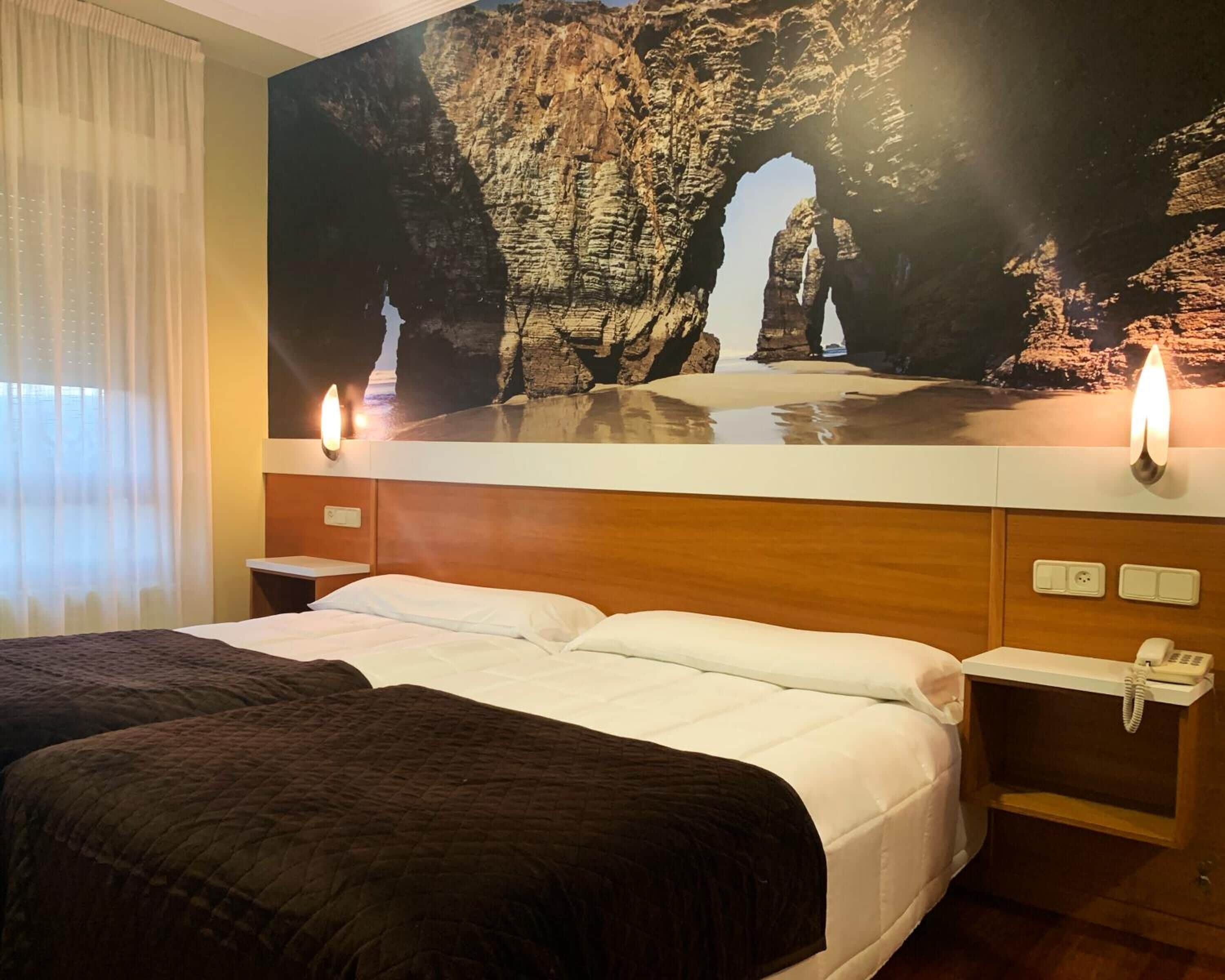 blackout curtains, free cots/infant beds, free wifi, bed sheets