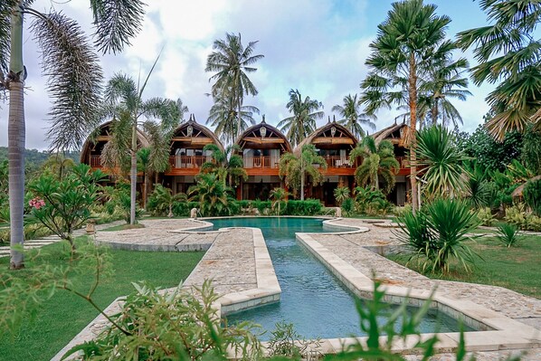 Majoituspaikan julkisivu