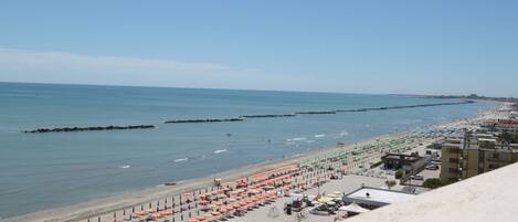 Näkymä rannalle/valtamerelle