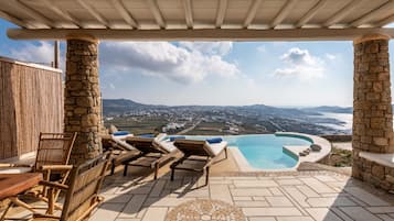Mykonos Divino 1 - 1 bedroom Sea View Villa with private pool | Terrasse/gårdhave