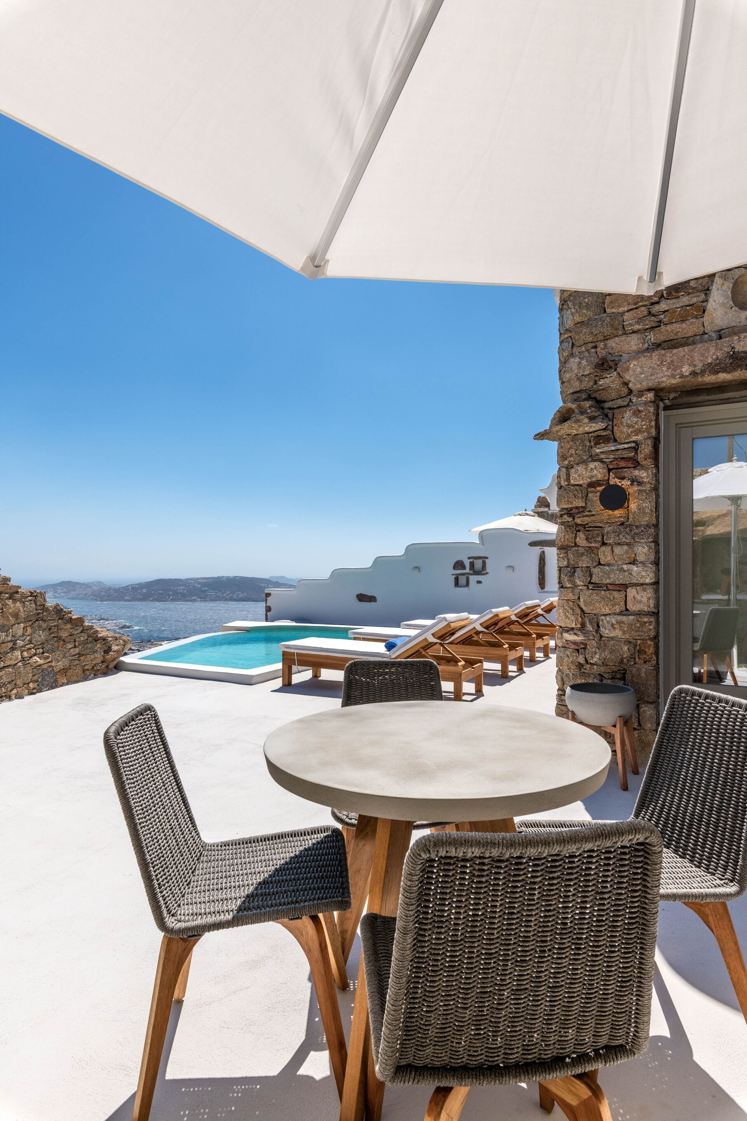 Mykonos Divino 6 - Sea View Studio with private pool | Terrace/patio