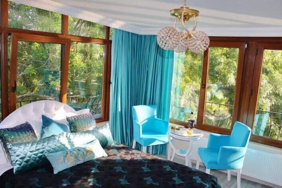 Deluxe Double Room, Fireplace, Garden View | Iron/ironing board, free WiFi