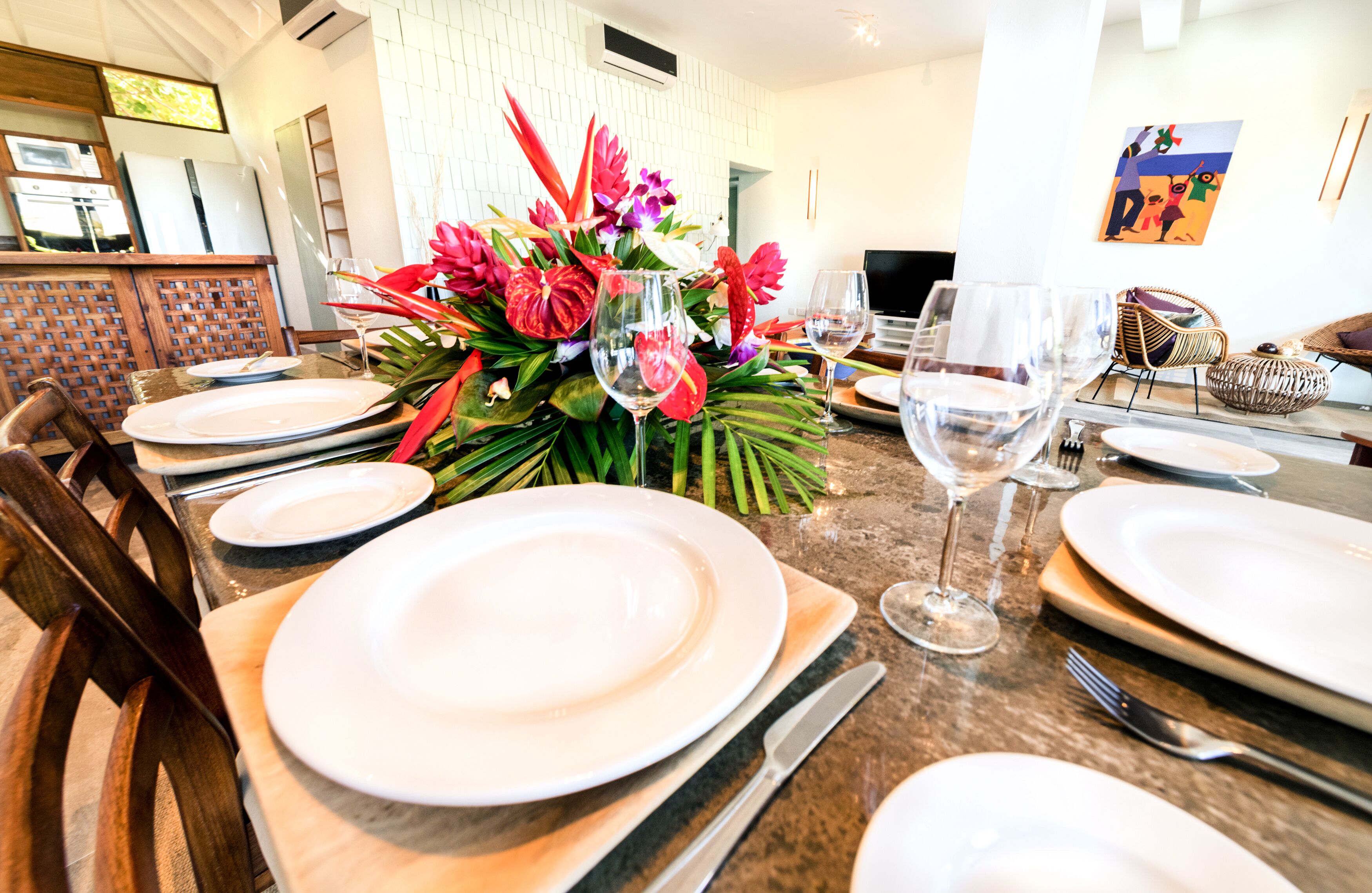 ocean view luxury 3 bedroom villa | in-room dining