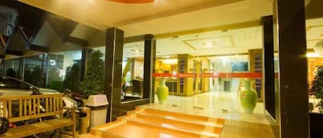 Majoituspaikan sisäänkäynti