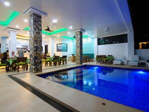 2 outdoor pools, open 8 AM to 10 PM, pool umbrellas, pool loungers - Manarra Seaview Resort (Puerto Galera)