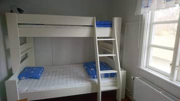 Habitación con 2 camas individuales, baño compartido | Cortinas opacas y wifi gratis