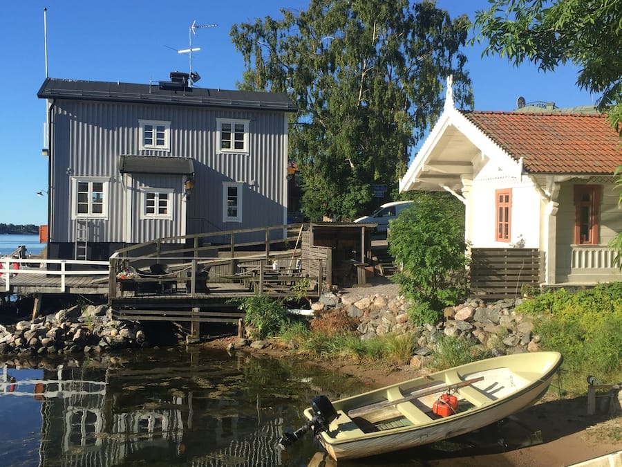 Vista frontal de la propiedad