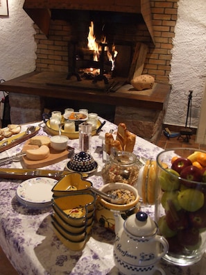 Petit déjeuner continental compris tous les jours