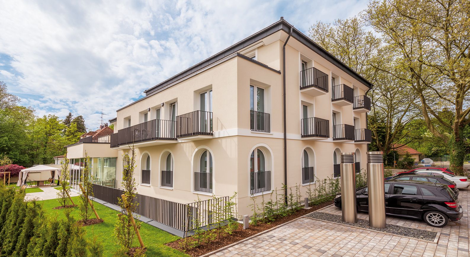 Voorkant van accommodatie