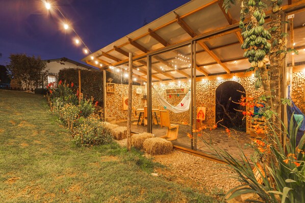 Superior Cabin, 3 Bedrooms, Accessible, Private Bathroom | Living area | Fireplace - Casa Agrreste Bed & Breakfast (Sopó)