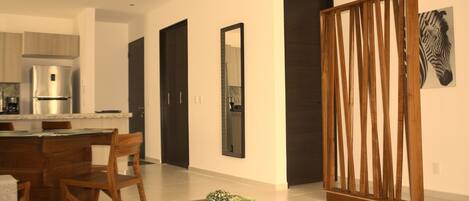 Luxury Apartment, 2 Bedrooms, Terrace | Living room | 37-inch flat-screen TV with cable channels, Smart TV, Netflix