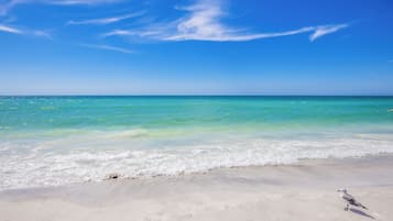 Beach nearby, sun loungers, beach towels