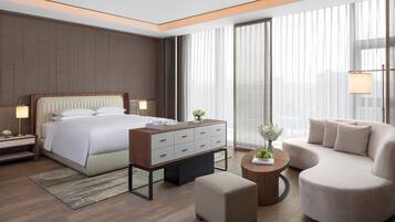 1 間睡房、高級寢具、羽絨被、迷你吧