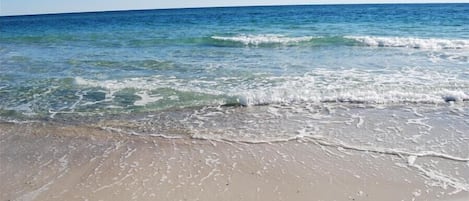 En la playa