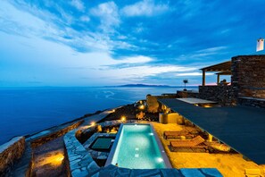 Honeymoon Suite | Beach/ocean view - Vathi Bleu Private Villas (Tinos)