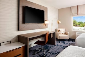 Premium bedding, pillowtop beds, individually furnished, desk