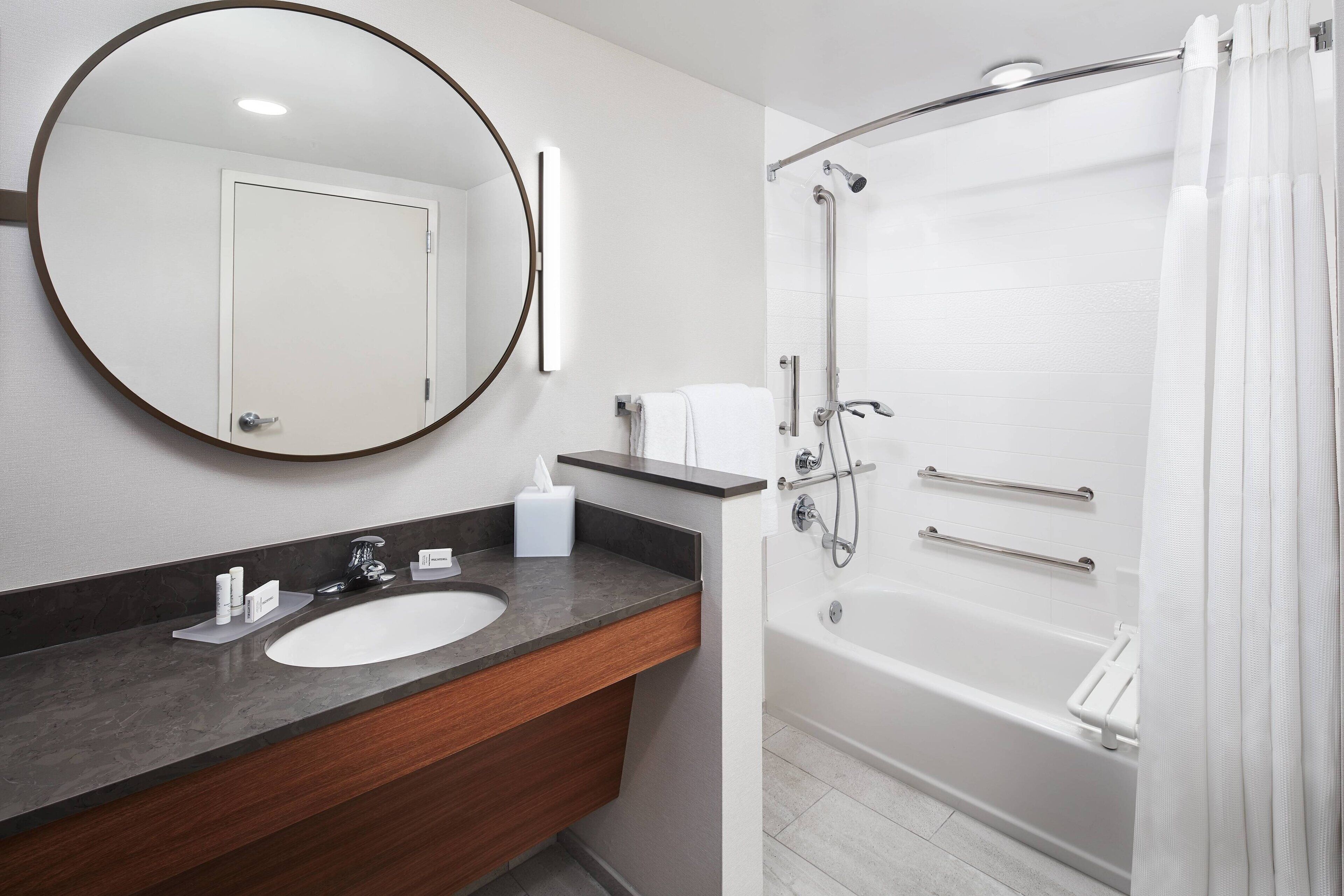 free toiletries, hair dryer, towels, soap