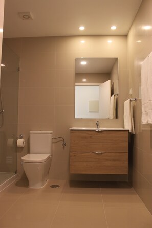 Hair dryer, bidet, towels, toilet paper - Parque Dos Pastores (Ourem)