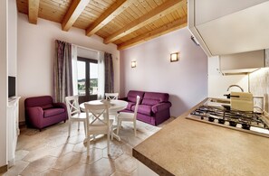 Deluxe Apartment, 2 Bedrooms | Living area | Flat-screen TV - Arucimeli Resort (Giarratana)